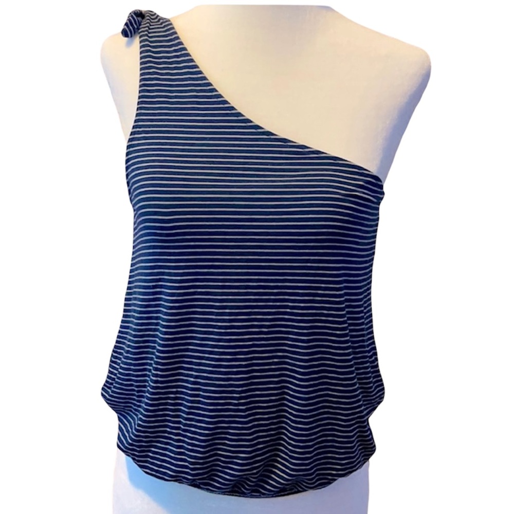 American Eagle One Shoulder Stripped Tank